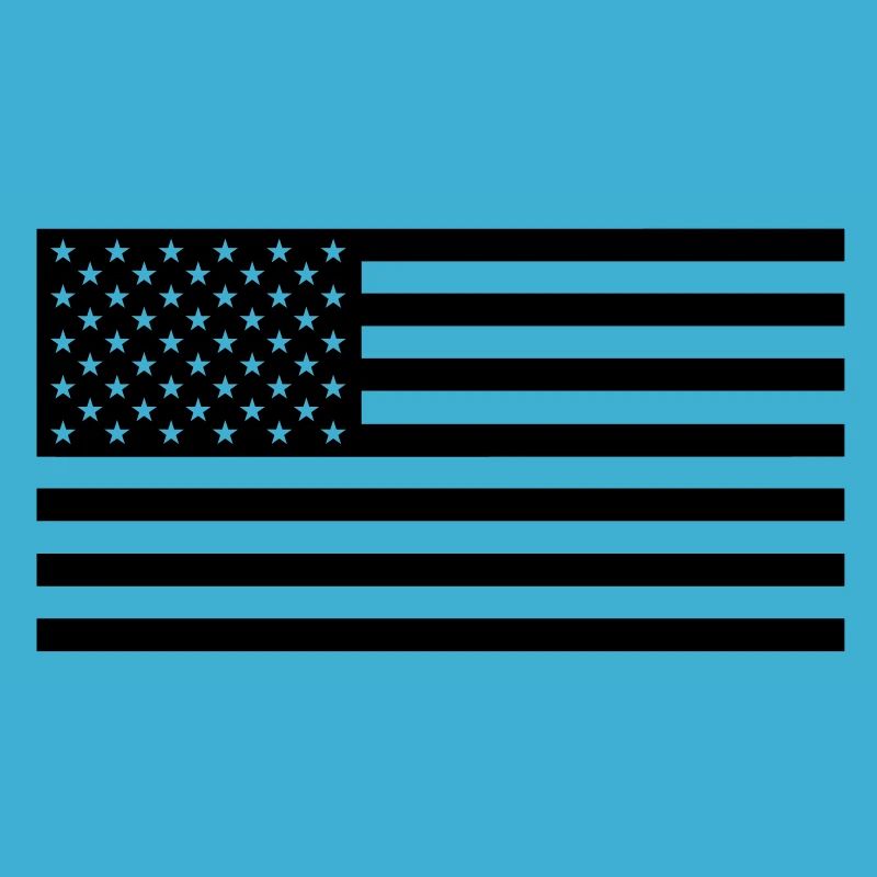 Black US flag