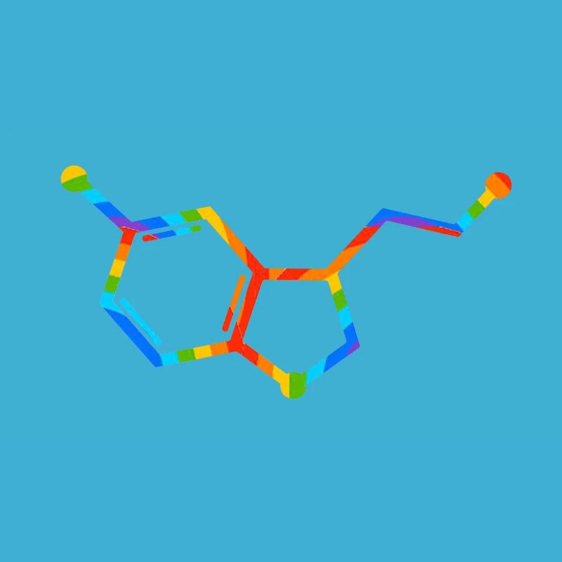 Rainbow Molecule Geometry - seratonin