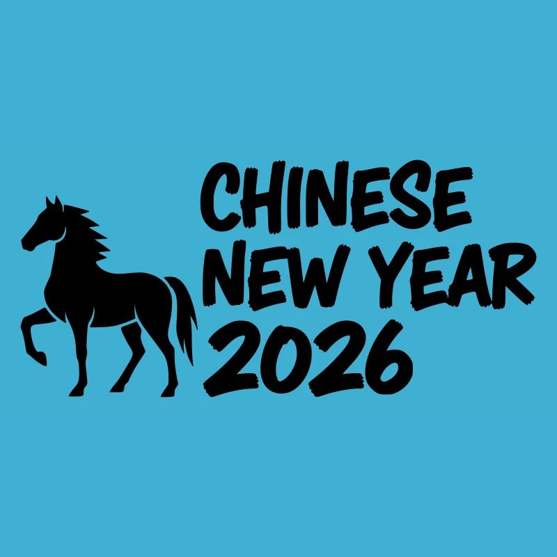 Année du Cheval Lettrage