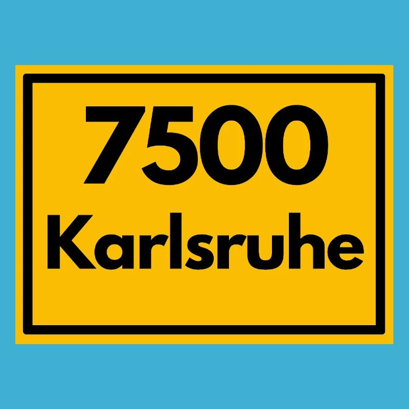 OLD POSTCODE ZIP CODE 7500 KARLSRUHE FÄCHERSTADT