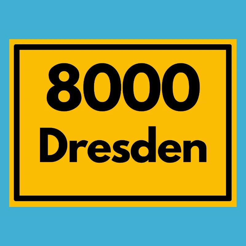 OLD POSTCODE POSTCODE RETRO 8000 DRESDEN ELBE