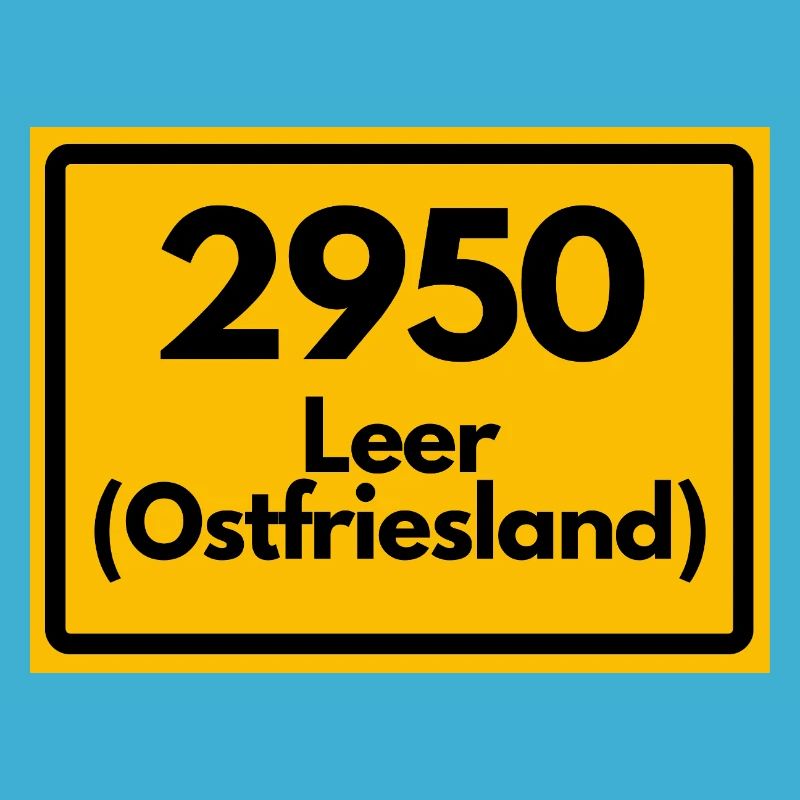 OLD POSTCODE ZIP CODE RETRO 2950 LEER EAST FRISIA