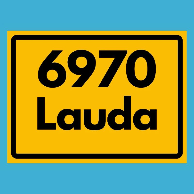 OLD POSTCODE ZIP CODE RETRO 6970 LAUDA HEIMATSTOLZ