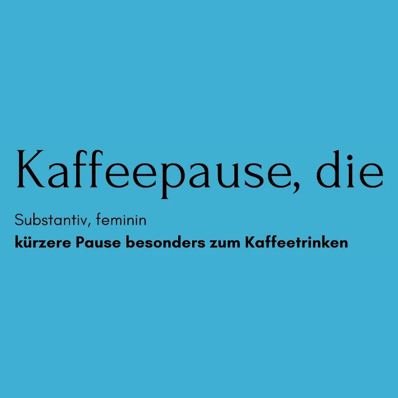 Kaffeepause, die