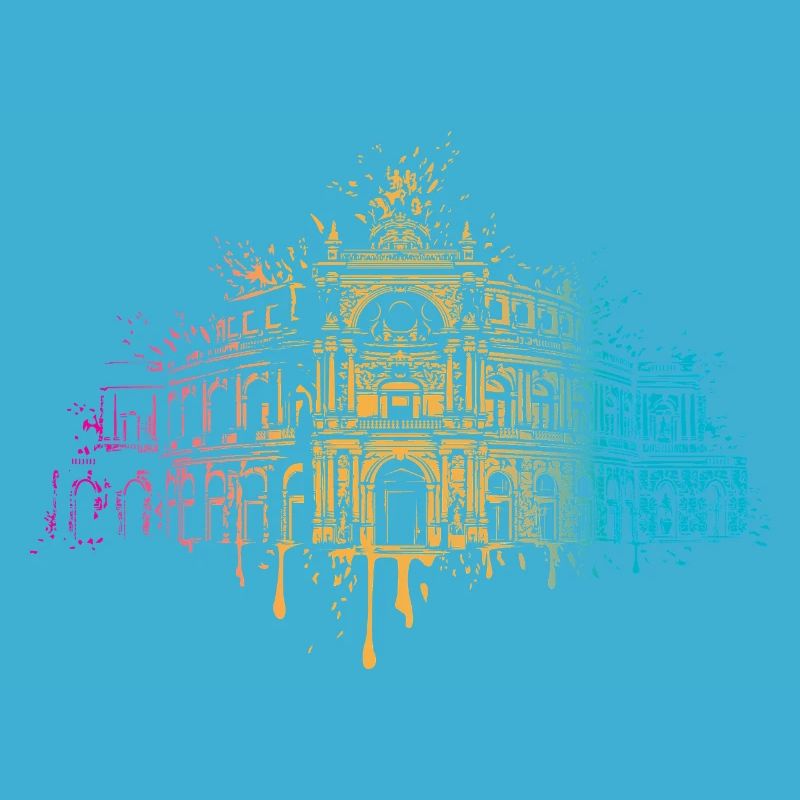 Bunte Semperoper Dresden Kunst