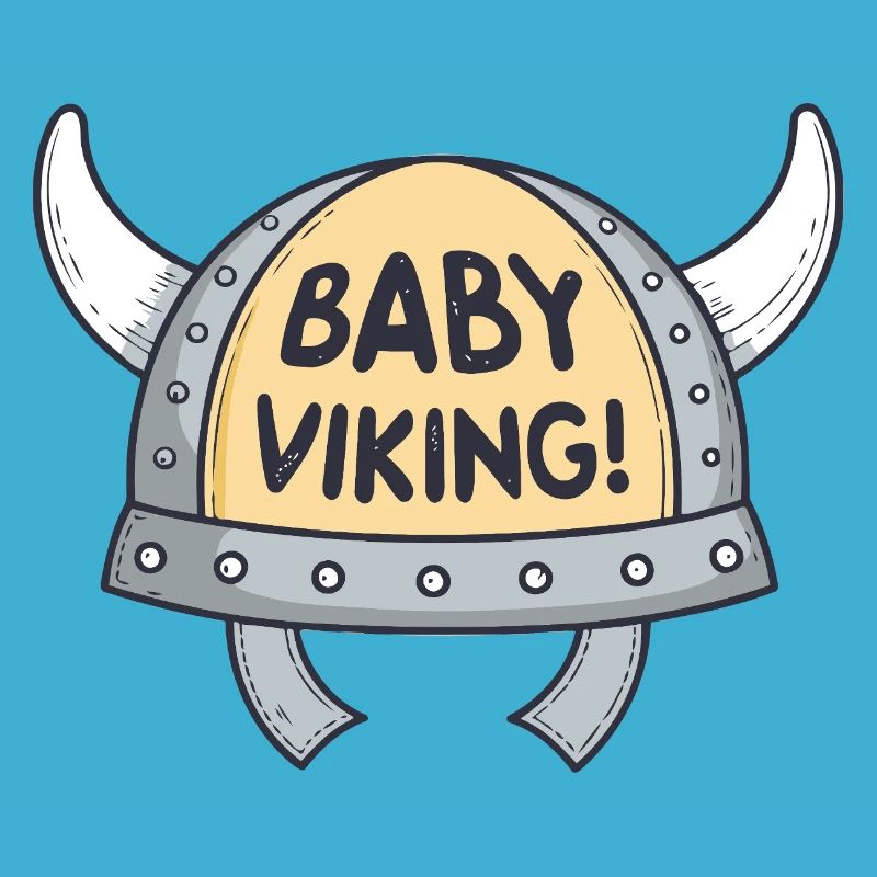 Viking Bébé Casque cornes blanches