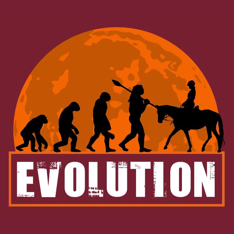 Evolution des Menschen Reitkunst