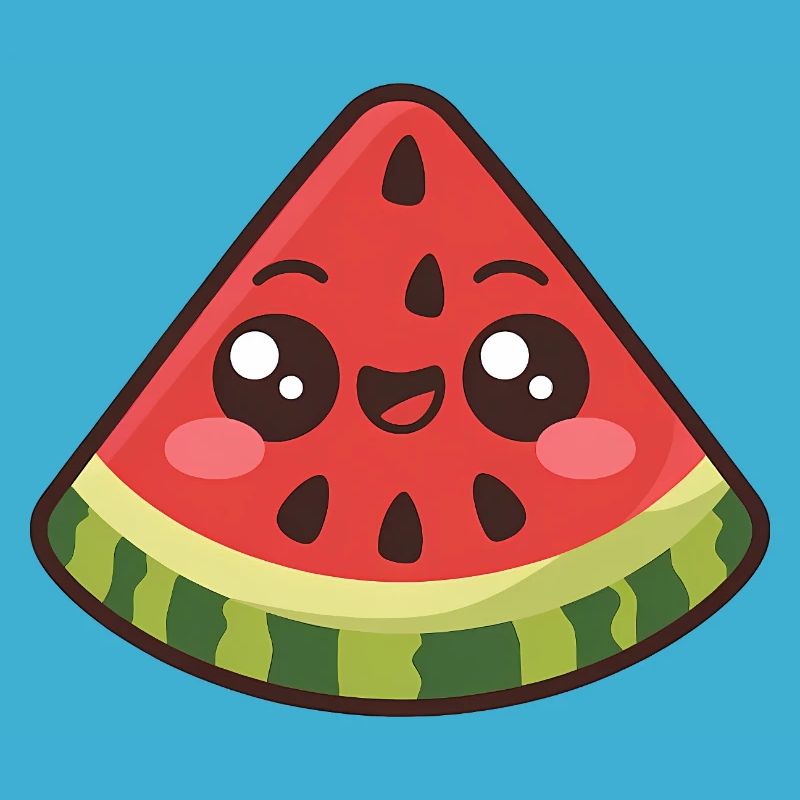 Mignonne tranche de pastèque