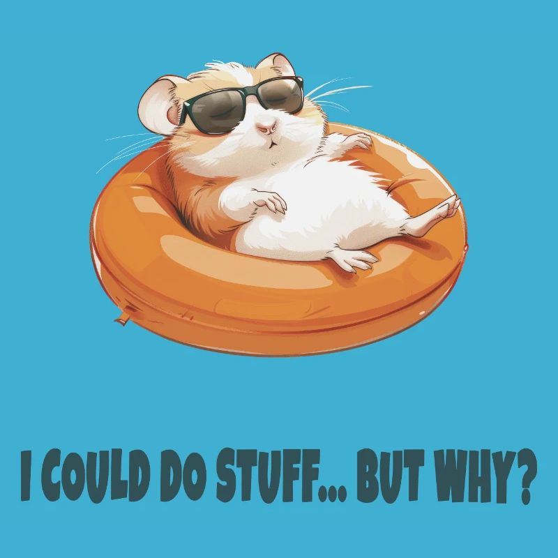 I Could Do Stuff... But Why? | Funny Lazy Hamster