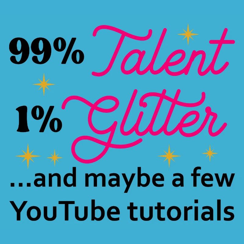 Talent Glitter Étoiles Script