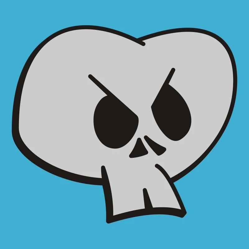 Funny Skull Two Color Design