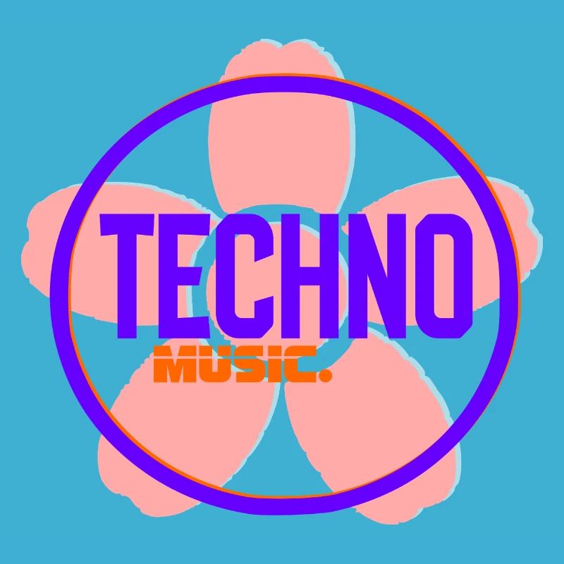 Techno Circle Neon-Logo