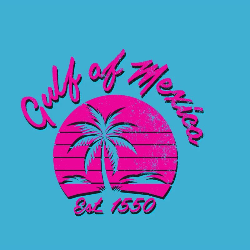 Tropical spring feeling with palm trees