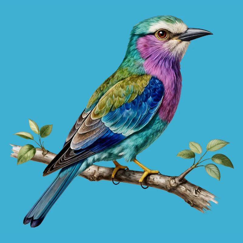Long-stranded roller – naturalistic engraving