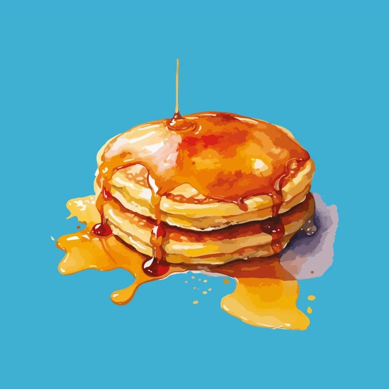 Syrup Pancake Stack