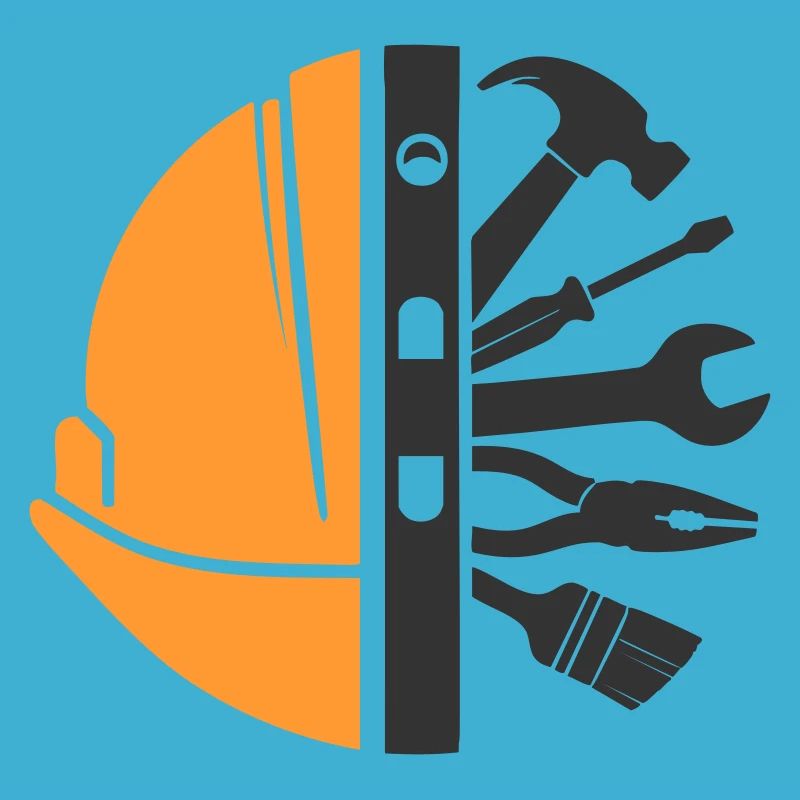 Construction Helmet & Tools – Craftsman Logo