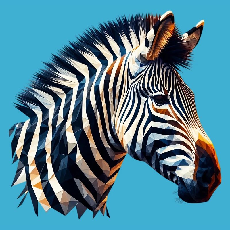Polygonales Zebra