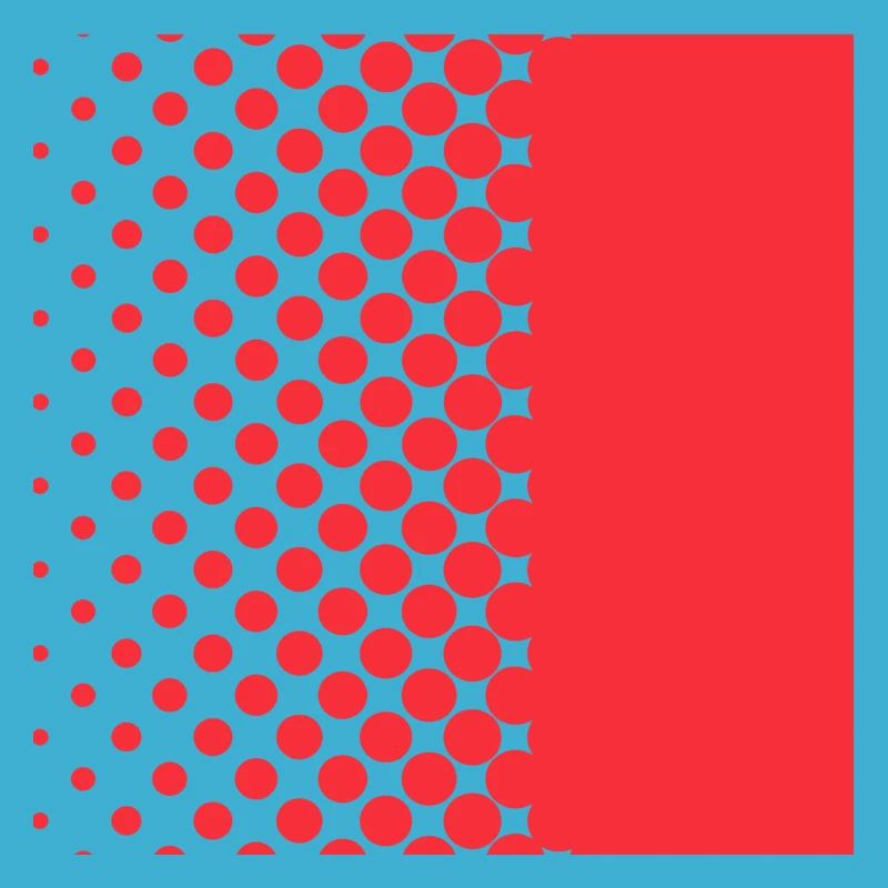 Halftone Gradient Rotes Panel