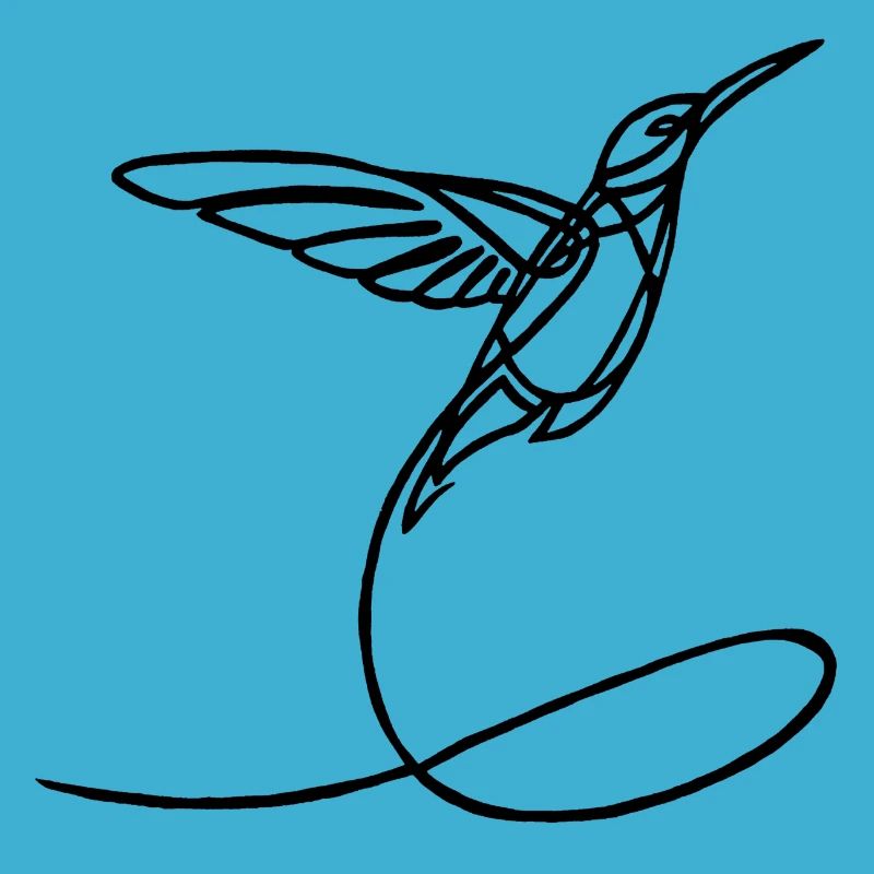 Oiseau étrange noir