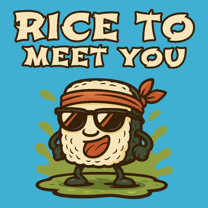Riz pour te rencontrer Riz de dessins animés