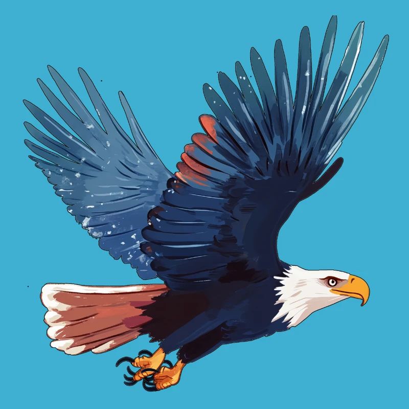 White-tailed eagle in flight