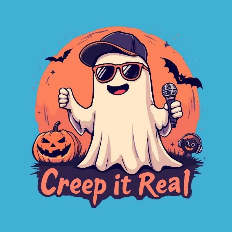 Creep It Real Ghost mit Mikrofon