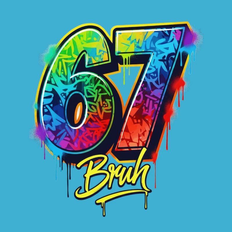 6 7 Meme – Graffiti Bruh Edition