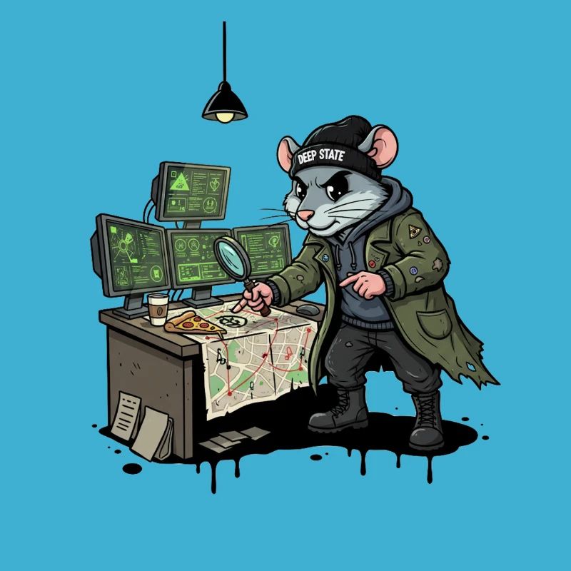 Hacker Rat Detective Deep-State Tracking