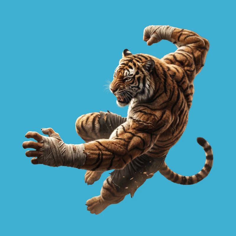 Springender Tiger 