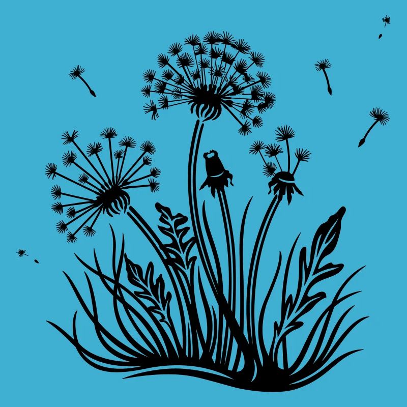 Meadow, dandelion, summer and spring.