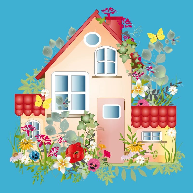 bunte Villa mit üppigen Garten - Ein Traumhaus