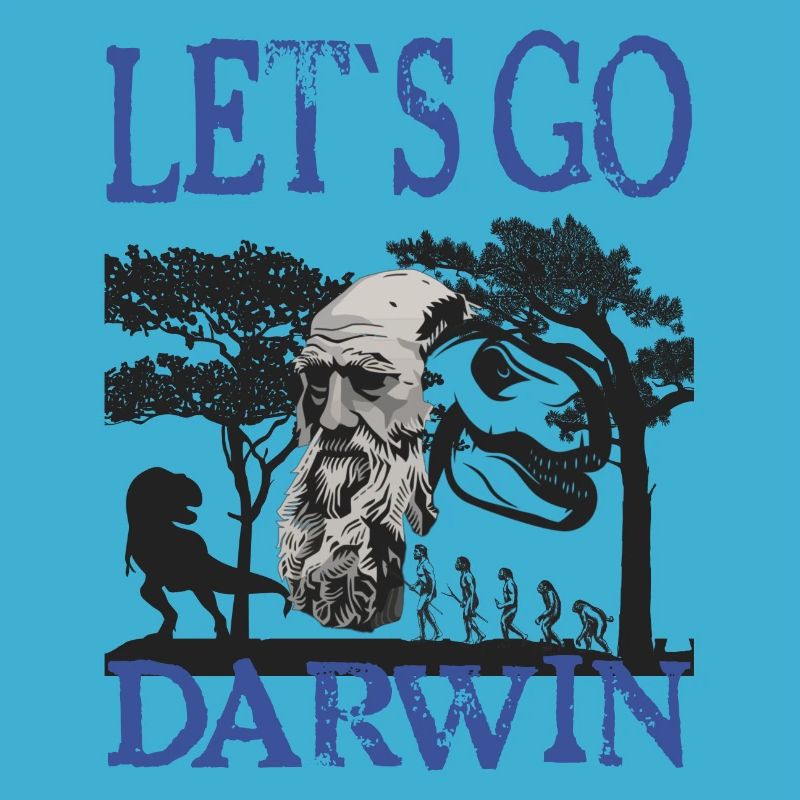 Idée cadeau textile Charles Darwin Evolution