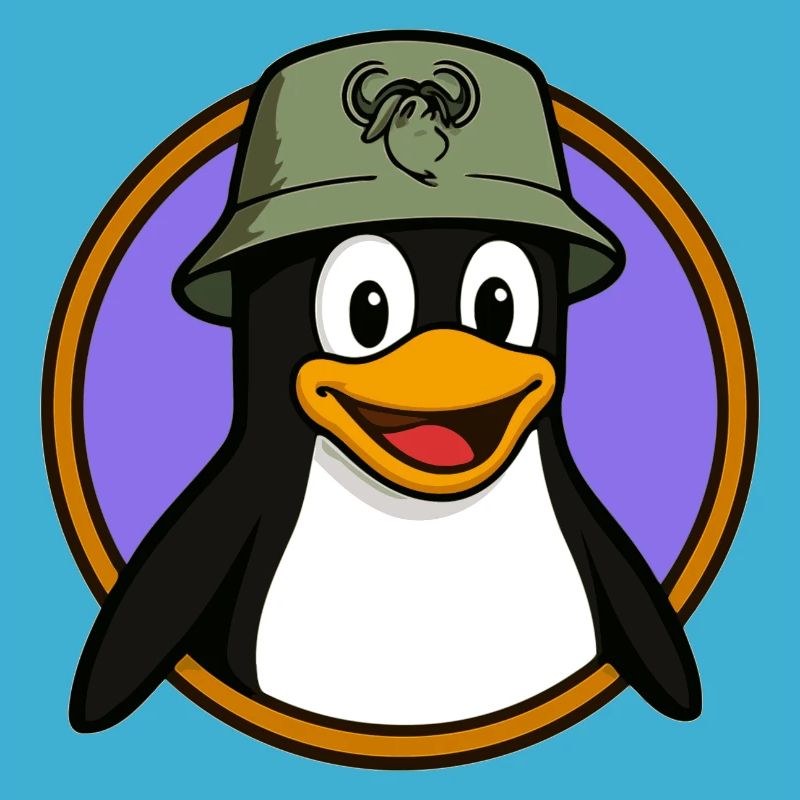 Tux Linux + GNU Hat