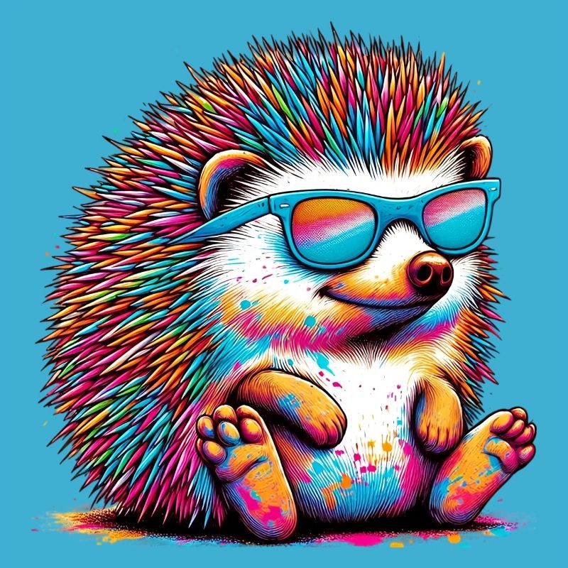 Igel mit Sonnenbrille