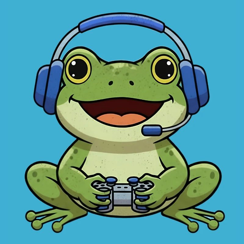 Frog while gaming