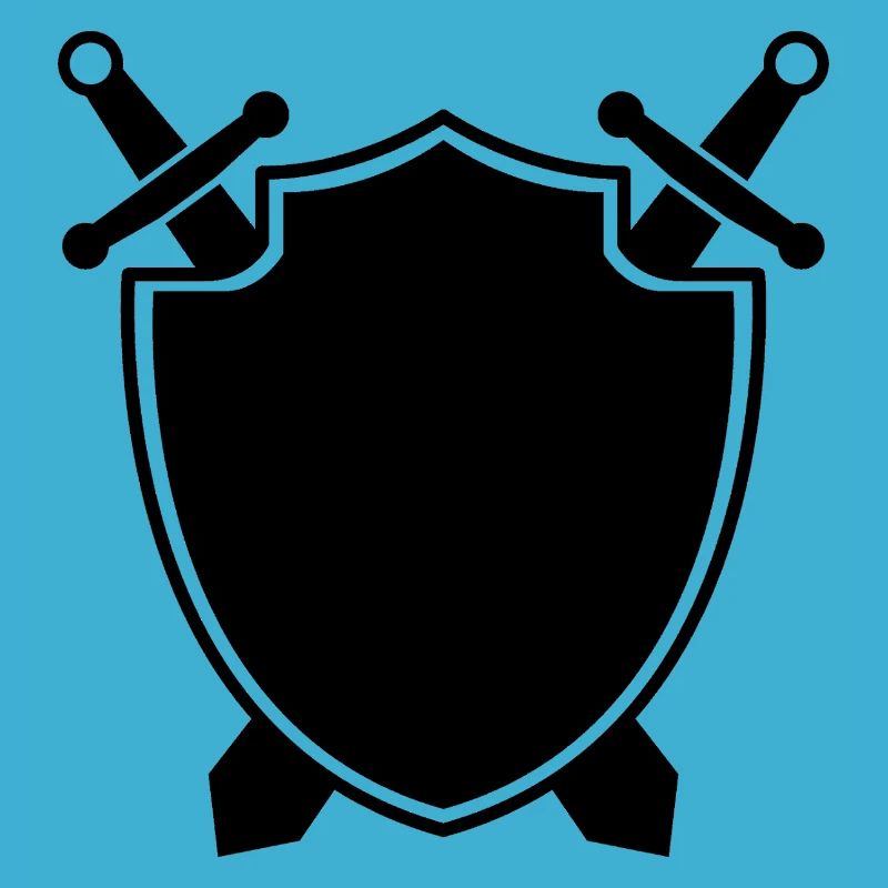 Bouclier médiéval avec épée