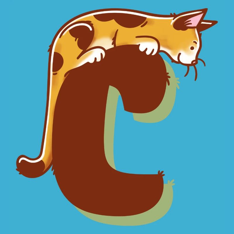 Katze Buchstabe C