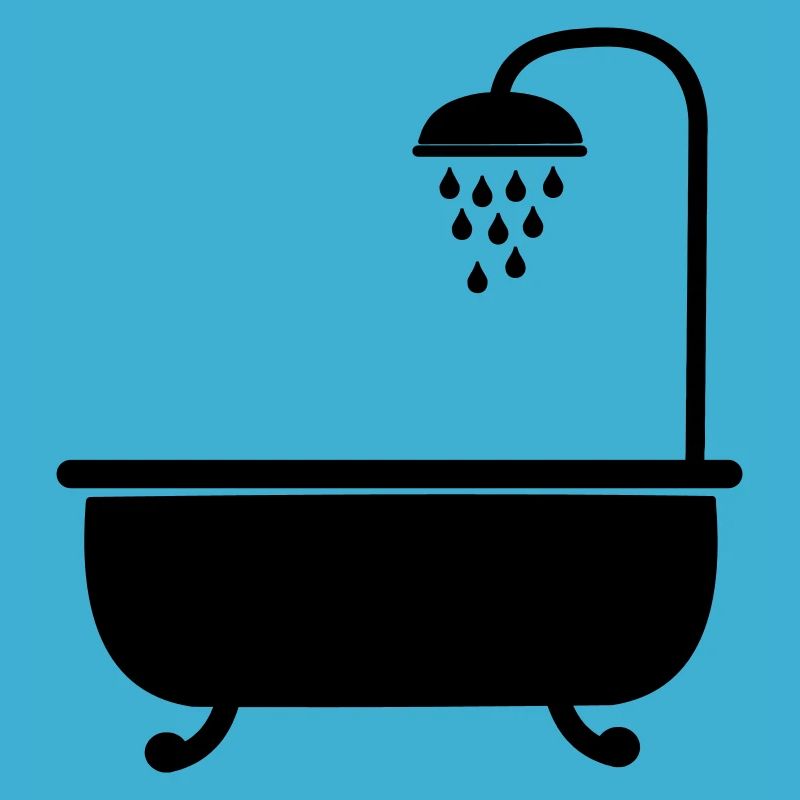 Baignoire avec douche sanitaires