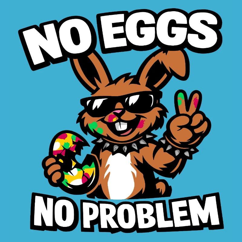 Funny Easter Bunny – No Eggs No Problem