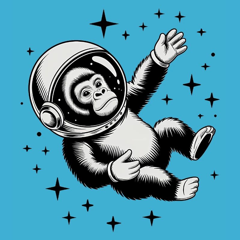 Un singe dans l'espace - Logo d'Astonomy