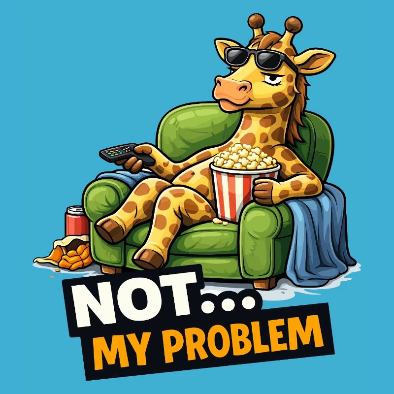 Not My Problem Giraffe Canapé Meme