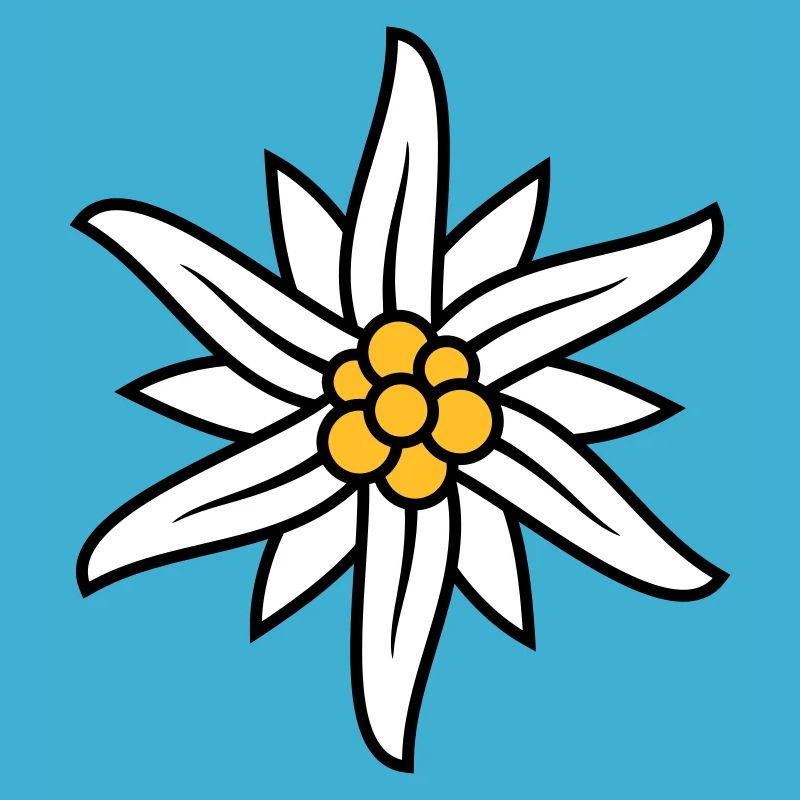 Edelweiss Bergblume Logo