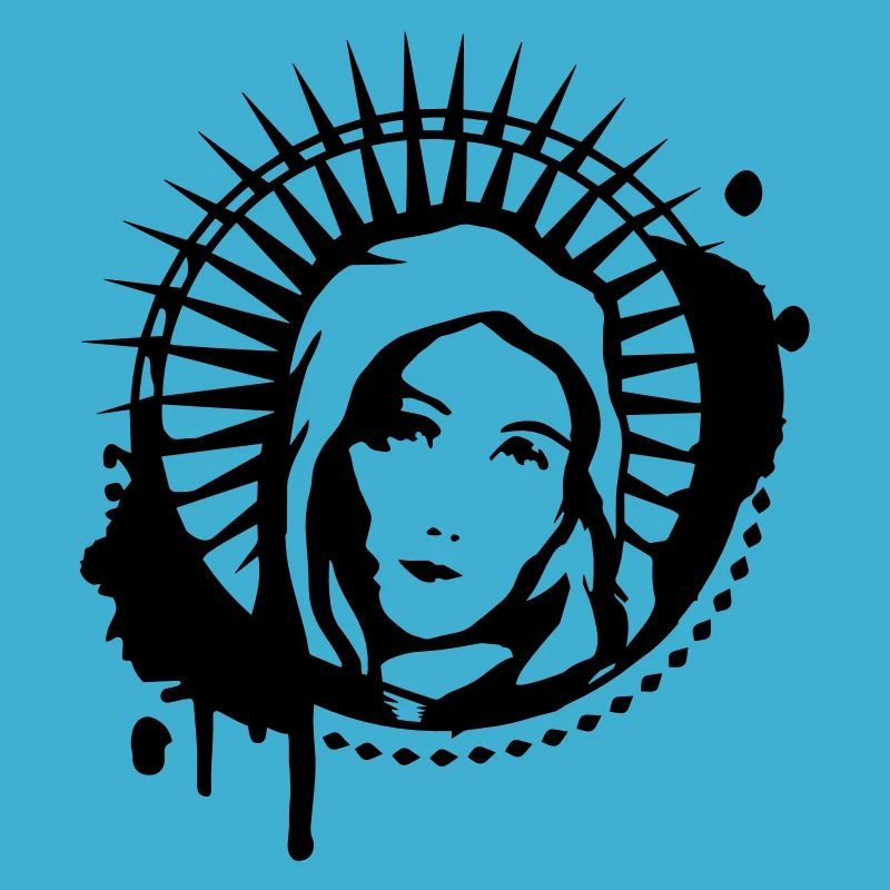 Maria Portrait Graffiti Schablone