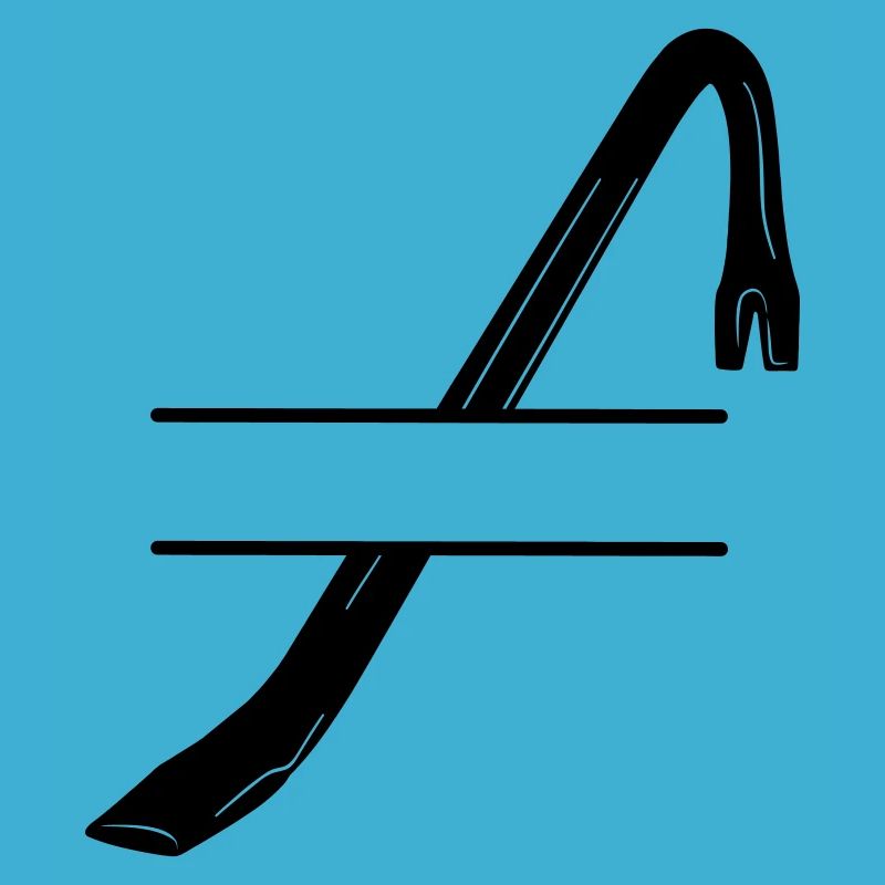 Einbruchslogo Brechstange oder Brechstange