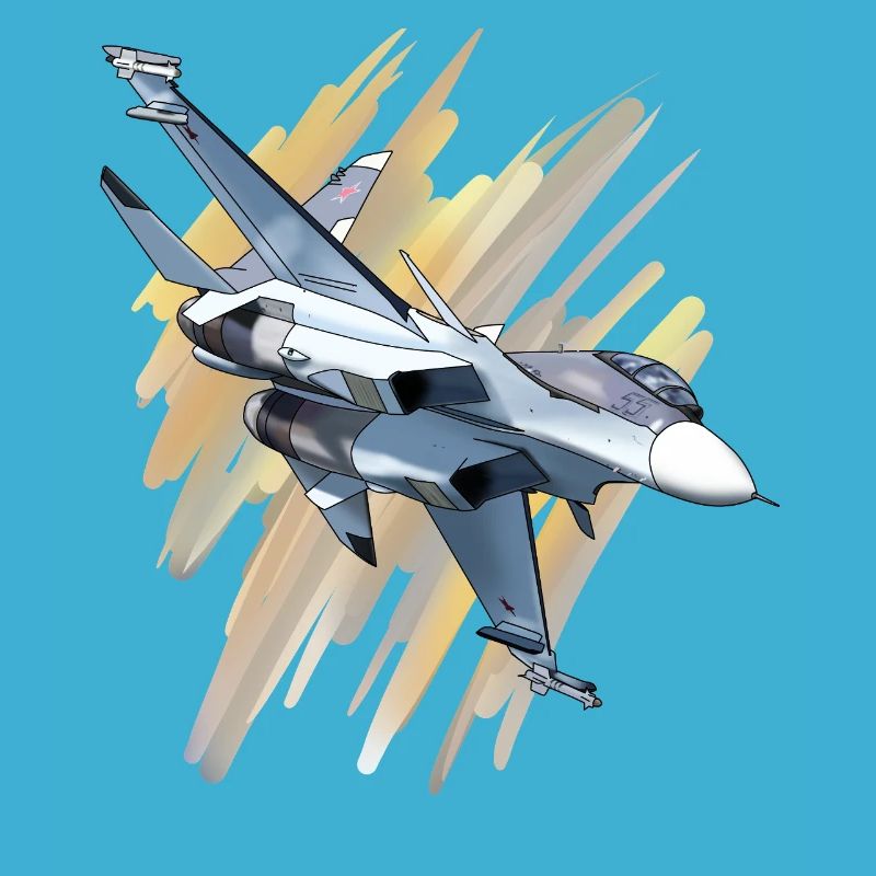Fighter jet in dynamic design