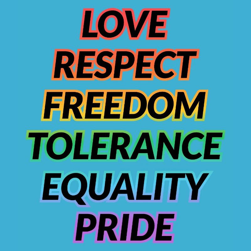 Pride Rainbow Values Tee
