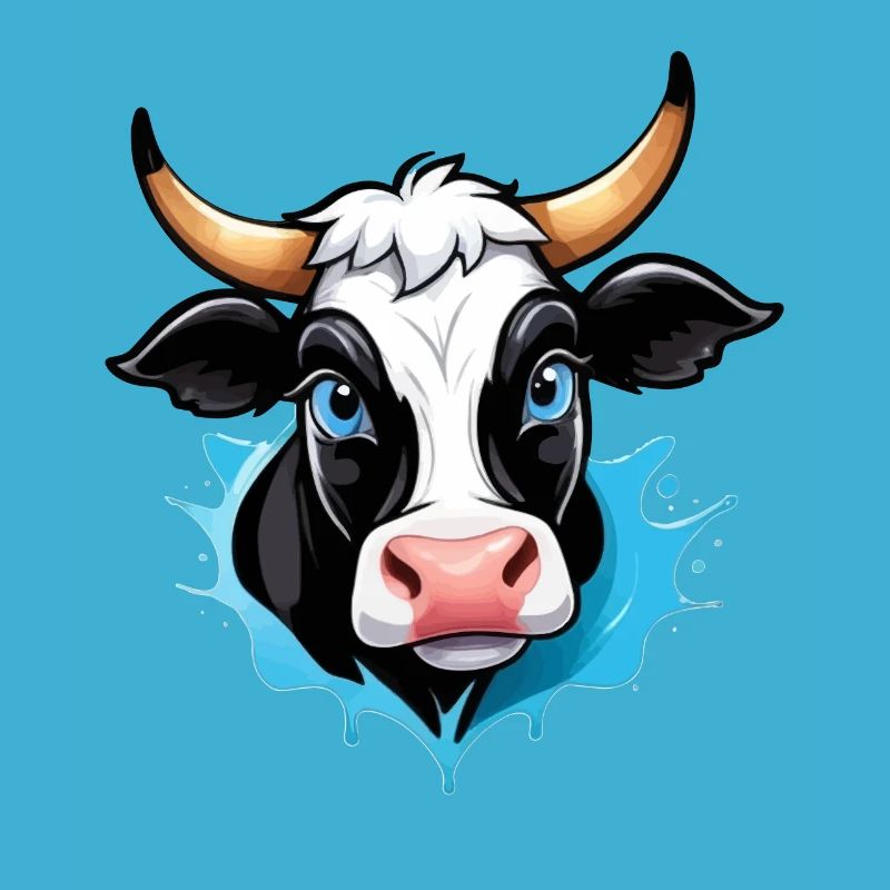 Cow in comic style