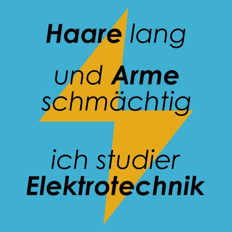 Unispruch "Haare lang Arme schmächtig" Studenten