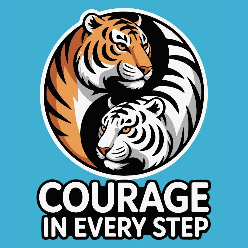 Courage in Every Step Tiger