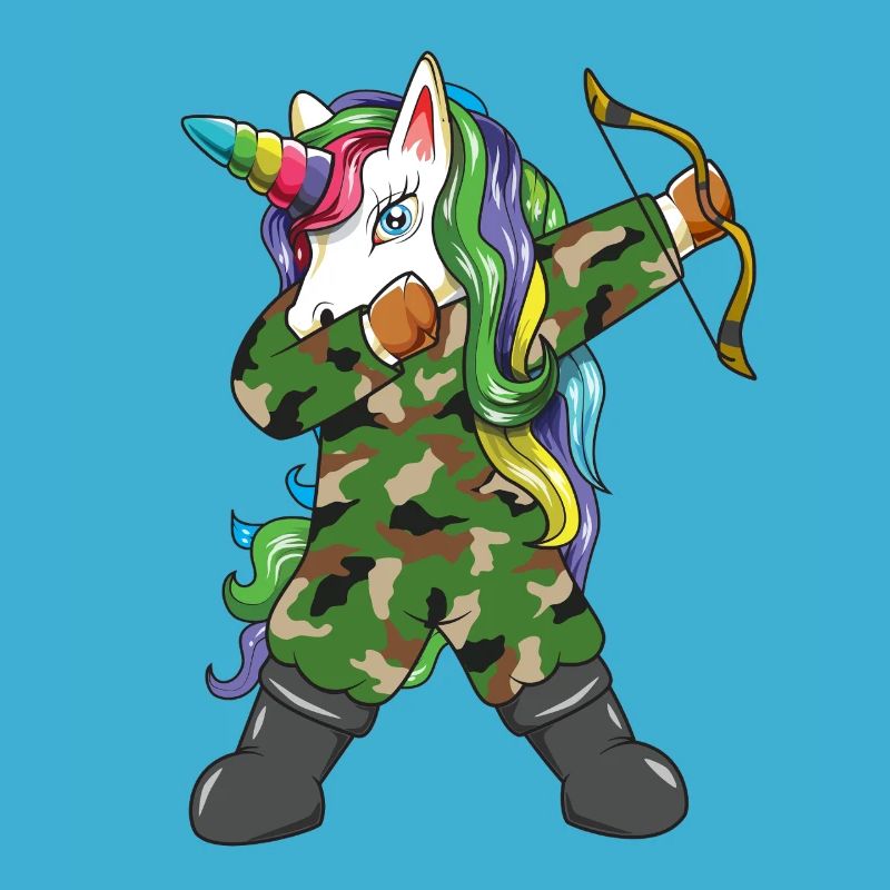 Dabbing: Einhornjäger, Tarnung, Bogenschütze, Bogenjäger, Bogenjäger,